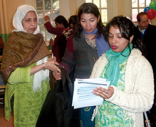 COMMUNITY OUTREACH: With our funding, an organizer helped others properly fill out the census in 2010.