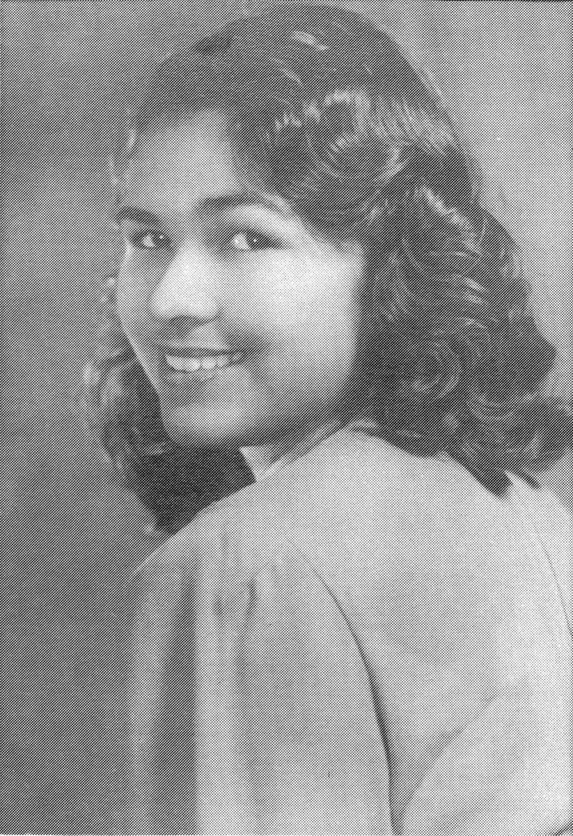Portratied of Barbara during her undergrad
