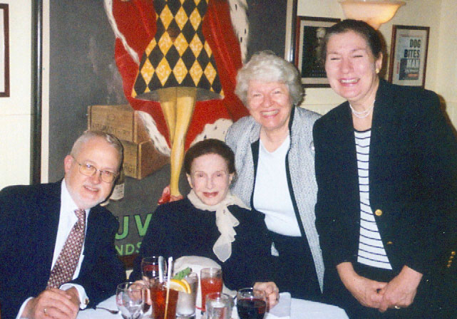 Anthony C. Wood, Joyce Matz, Betty Cooper Wallerstein, and Teri Slater.