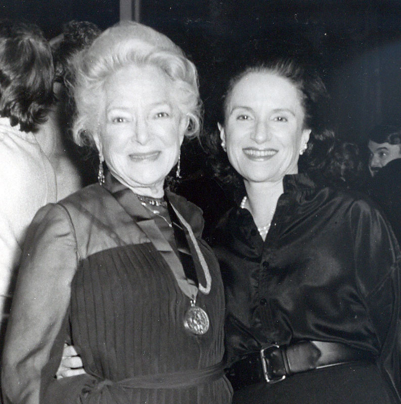 Actress Helen Hayes and Joyce Matz.