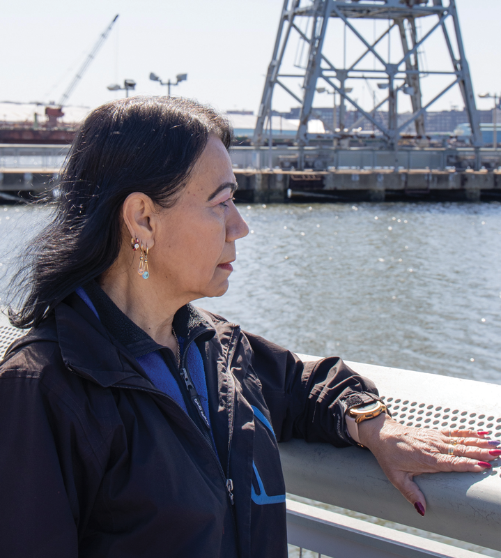 Juana Narvaez on the Gowanus Canal