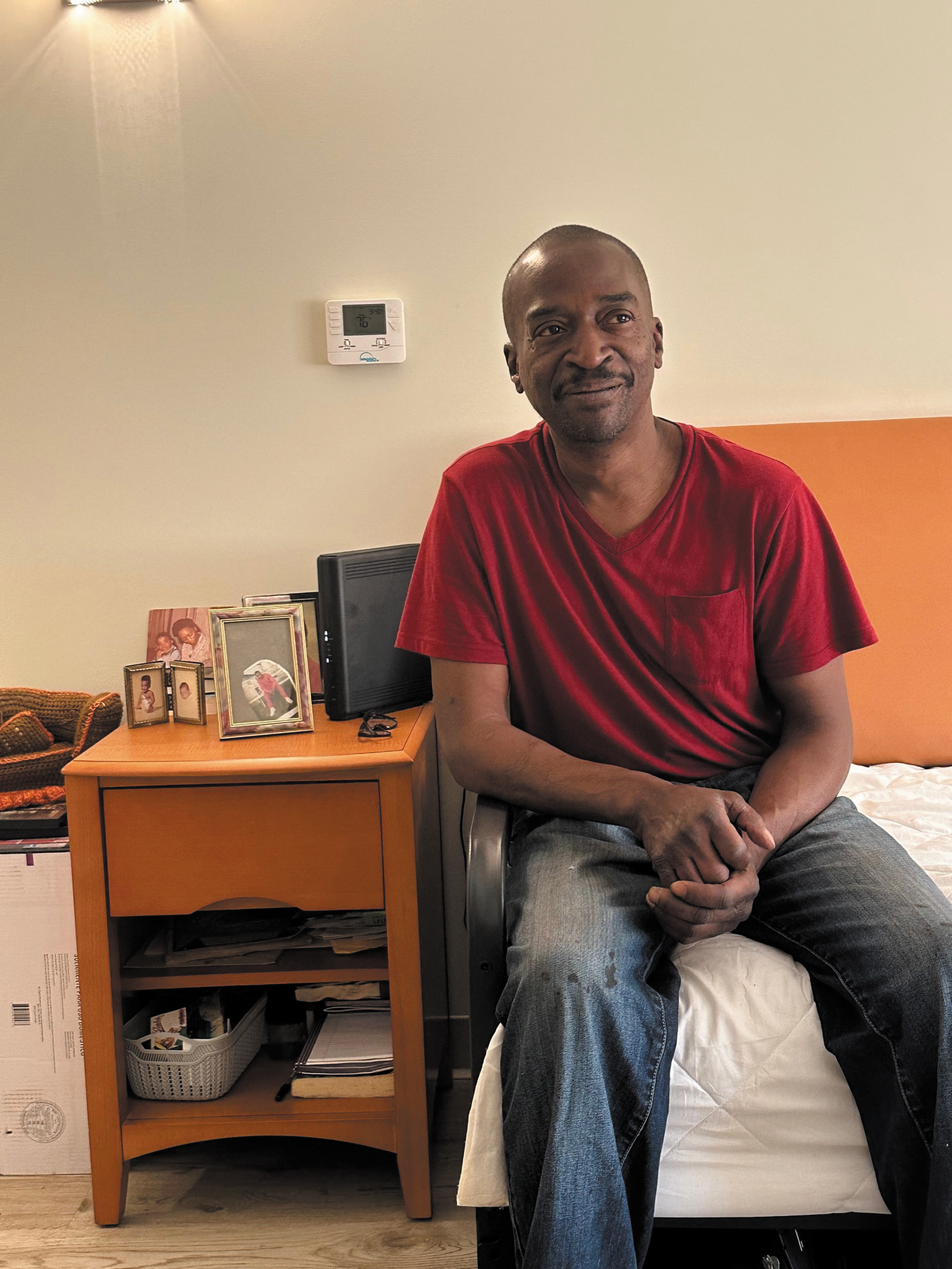 Photograph of U.S. housing services resident.