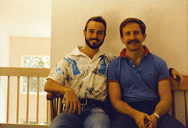 Craig McConnell, left, and Bruce Dresner, right, in 1986. Photo courtesy of Daniel Cotlowitz