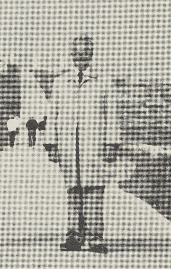 Claudio standing at Malta for CGE, circa 1990.