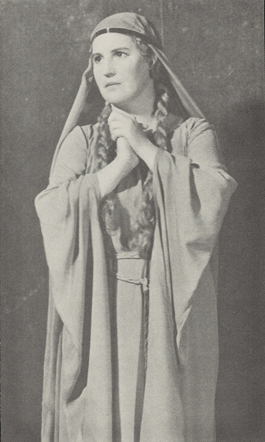 Kirsten Flagstad dressed as Isolde.