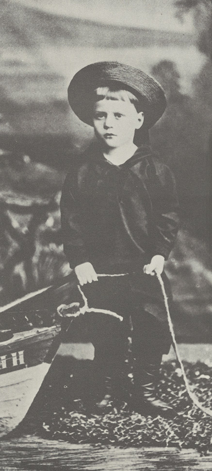 Portrait of Michel Fokine as a child in St. Petersburg, circa 1884.