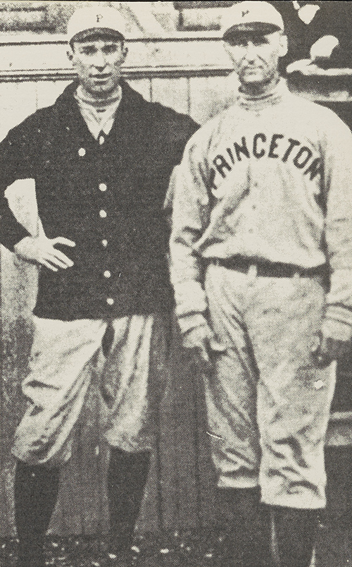 1915 Princeton baseball captain Orland “Hobby” Greene (left) with coach Bill Clarke