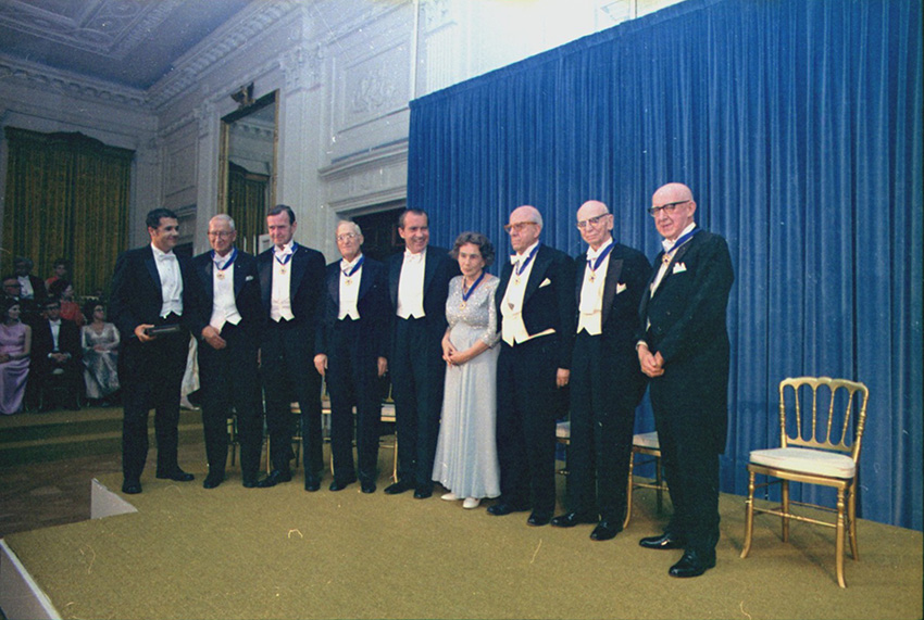 David Lawrence Sr., third from right, at Medal of Freedom ceremony at the White House (1970). Jack E. Kightlinger, 1932-2009, Photographer (NARA record: 8451338) - U.S. National Archives and Records Administration. Photo Credit: Wikipedia.org