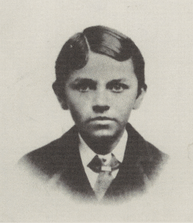 David Warfield portrait when he was a child.