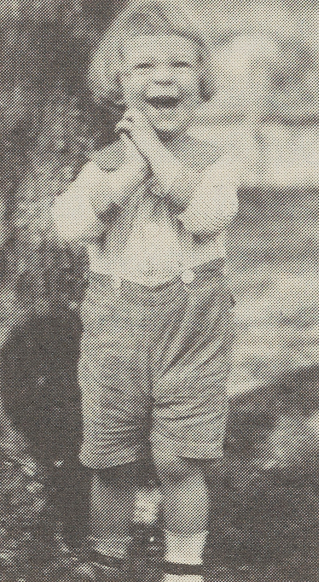 Herbert Buell West when he was a child.