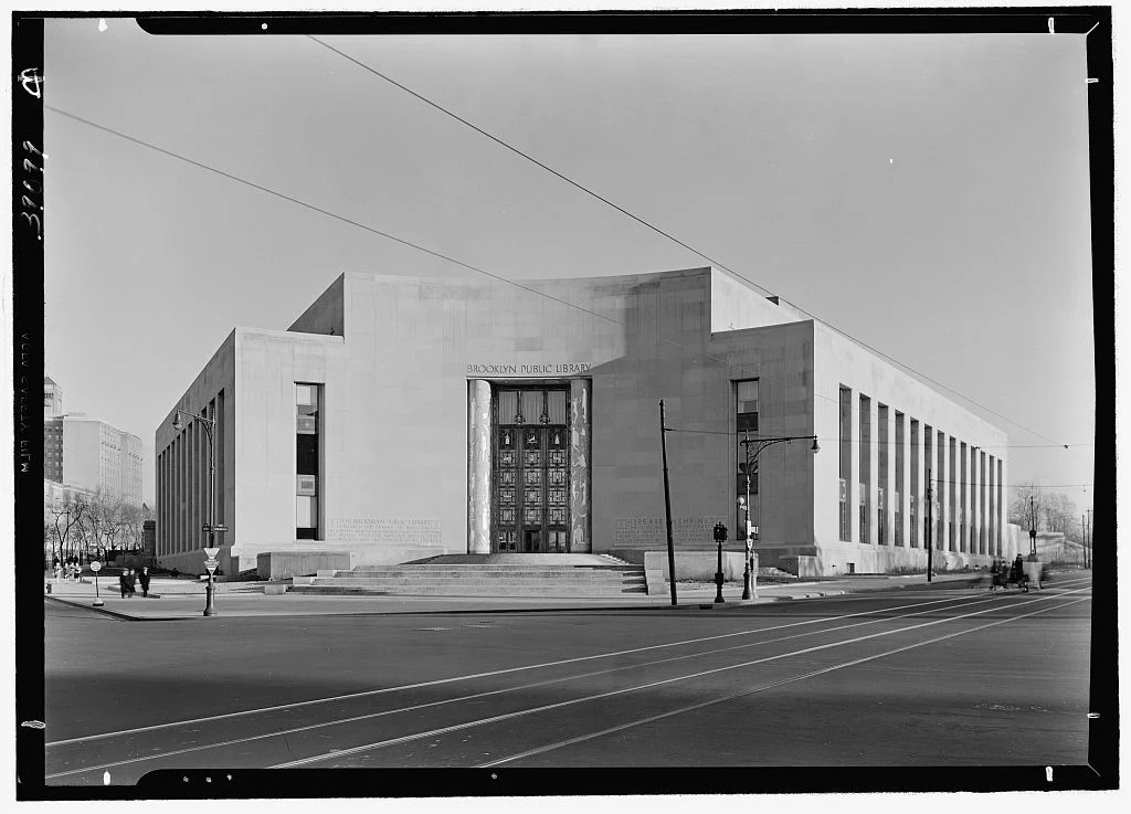 The Brooklyn Public Library in the 1940s.