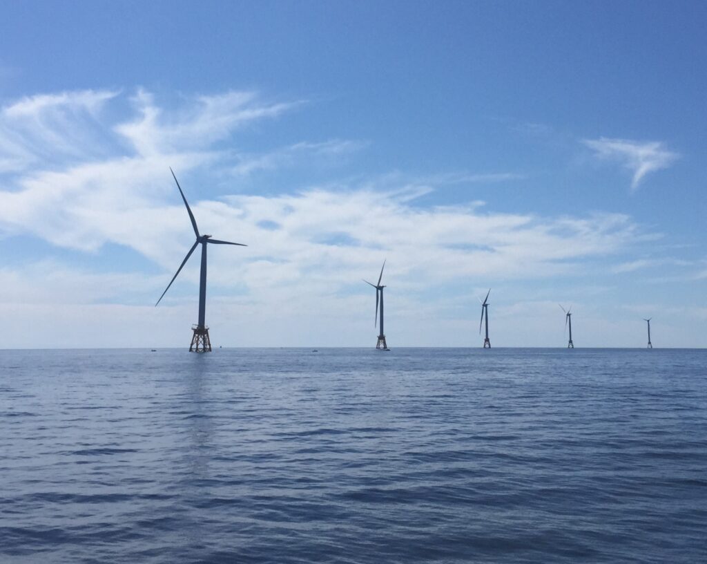 An offshore windfarm