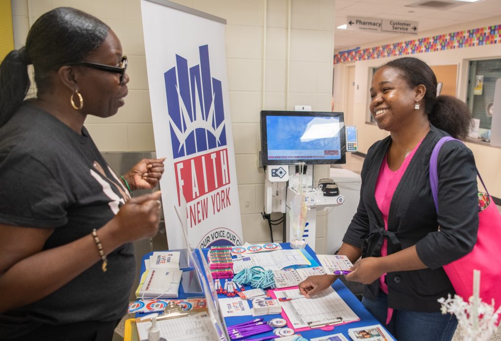 GoVoteNYC grantee Faith in New York carries out voter registration efforts.